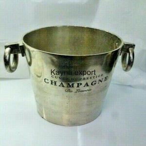 Cubo enfriador de vino Premium más vendido, Cubo de champán artesanal, juegos de Bar de Metal de aluminio con acabado de latón, fiestas de bebidas Premium - Product Image 1