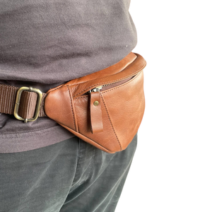 Nouveau design 2026 – Sac de poitrine en cuir véritable huilé marron, unisexe, style Crazy Horse, durable et portable, sac de voyage à bandoulière - Product Image 4