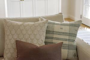 Housses de coussin de patio extérieur Boho de luxe en laine, tissés à la main durables, taille personnalisée, ensemble de décoration en laine design, résistant aux intempéries, maison - Product Image 5