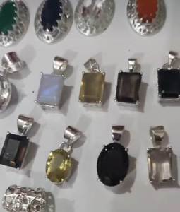 Precio asequible Chrysocolla 15-20mm aproximadamente largo forma de gota de lágrima piedra preciosa 925 colgante de plata esterlina joyería hecha a mano para regalo - Product Image 3