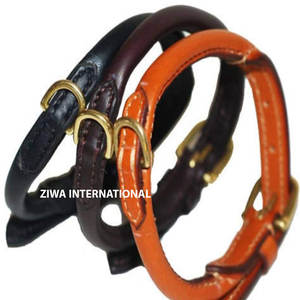 Collier de chien en cuir véritable économique personnalisé avec boucle rembourrée laisse en cuir véritable souple pour animaux de compagnie accessoires assortis mignons et adorables - Product Image 6