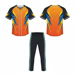 Uniforme de Béisbol Profesional, Ropa de Equipo Personalizada, Impresión por Sublimación, Malla de Poliéster de Secado Rápido - Product Image 3