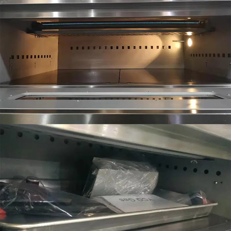 プロのベーカリーガスオーブン1層2デッキ自動パンベーキングオーブン商用ベーカリー機器
