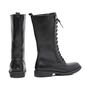 Bottes de cowboy en cuir marron de haute qualité pour hommes avec finition premium, semelle durable, confort et design classique de style western - Product Image 4