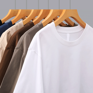 เสื้อยืดผ้าฝ้าย100% สำหรับผู้ชายเสื้อยืดยาวโอเวอร์ไซส์สำหรับพิมพ์ลายขายส่ง - Product Image 1