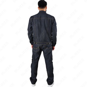 Ensemble Jean Vintage Personnalisé Homme, Veste en Jean Superposée et Jean Évasé à Coupe Ample, Pantalon en Jean Baggy de Haute Qualité - Product Image 3