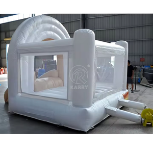 บ้านลมสีขาวราคาโรงงานจีน บ้านเด้งดึ๋งสำหรับงานแต่งงาน ปราสาทลม PVC สำหรับเด็กและผู้ใหญ่สำหรับงานปาร์ตี้ - Product Image 4