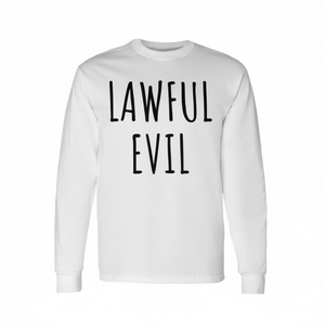 Lawful Evil <b>Meme</b> Long Sleeve Promotional <b>T</b>-<b>Shirt</b> - Product Image 2