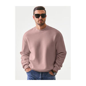 Sudadera Pull-Over de algodón 100% de peso pesado para hombre con logotipo personalizado 400 + GSM patrón sólido bordado de calidad superior para invierno - Product Image 4