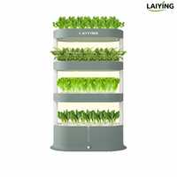 Système hydroponique vertical 105 cm de hauteur, grandes fleurs, culture sans sol, écologique, PP, pour culture en extérieur