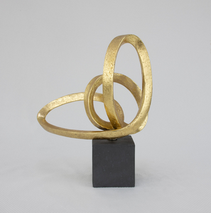 Escultura de corazón de Acrobat de metal para decoración del hogar estatua de amor abstracta moderna para decoración de hogar u oficina - Product Image 4