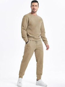 Survêtement personnalisé 100% coton respirant et respirant avec manches longues imprimé pantalon de survêtement pour l'entraînement d'hiver - Product Image 2