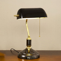 Lampe de Chevet Rétro Nostalgique Verte, Style Banquier Classique Français, Vente en Gros Usine