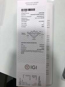 Diamants en vrac cultivés en laboratoire Aniva LG056 certifiés IGI, 2,03 carats, couleur D, clarté VVS2, taille ronde brillante, CVD/HPHT - Product Image 3