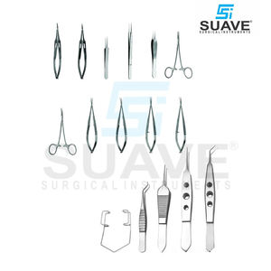 ชุดอุปกรณ์ผ่าตัดตาขนาดเล็ก11ชิ้นทำจากสเตนเลสชุดเครื่องมือผ่าตัด - Product Image 2