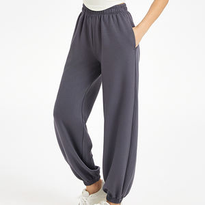 Pantalons de survêtement d'hiver pour femmes personnalisés de haute qualité pantalons sarouel longs surdimensionnés à taille moyenne cordon de serrage coupe ample pantalons de survêtement Streetwear - Product Image 6