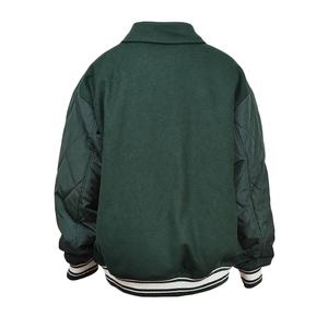 Vente en gros OEM ODM blousons aviateur pour hommes veste universitaire réversible pour hommes patchs de broderie manteaux d'extérieur en duvet imperméable - Product Image 2