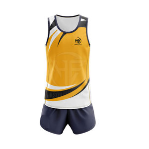 Uniforme de Atletismo Personalizado para Hombre, Tela de Poliéster Suave, Últimos Modelos de Uniformes Deportivos de Atletismo - Product Image 2
