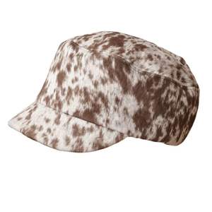 Gorro de Cuero Vacuno Edición Coleccionista - Gorra de Béisbol con Estampado Animal de Piel Real - Patrón Natural Raro - Gorra Occidental de Lujo - Product Image 6