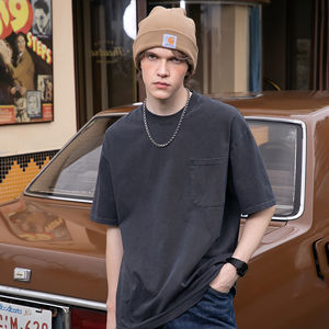 2024 OEM personnalisé hommes surdimensionné 100% Premium coton T-Shirt respirant léger 3D bouffée imprimé Logo Hip Hop Style col rond - Product Image 1