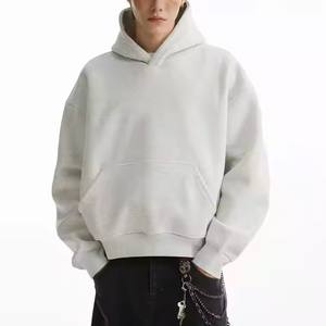 Sudadera con Capucha de Invierno para Hombre, Diseño Moderno de Hip Hop, Color Sólido, 100% Algodón, Estilo Pakistaní, Talla Grande, Teñido Liso - Product Image 3