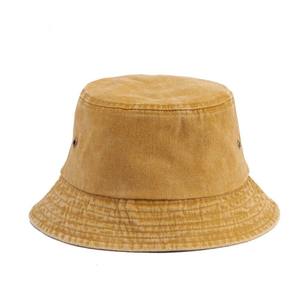 Chapeau seau réversible double face unisexe en coton d'été couleur unie pêcheur décontracté style hip hop pour le cyclisme, la plage et la pêche - Product Image 2