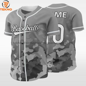 Maillot de baseball personnalisé pour hommes et femmes t-shirt de baseball respirant de grande taille uniforme de baseball avec impression par sublimation entretenu par OEM - Product Image 3