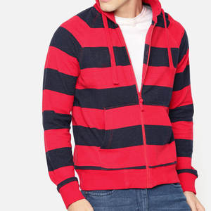 Alta calidad logotipo personalizado Casual con capucha para hombre Sudadera con capucha Logo doble línea pecho estilo suéter hombres sudaderas con capucha sueltas - Product Image 2