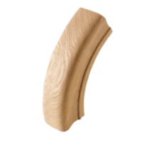 Rampe d'escalier en chêne rouge EFS 7313, fabrication OEM/ODM disponible, design traditionnel, garantie 1 an, durable, écologique, marches en caoutchouc