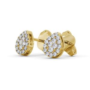 Certified Lab Grown Diamond Huggie Twisted Stud Pendientes Mujeres IGI Certified 18K Oro sólido Redondo Brillante Corte Regalo Joyería - Product Image 2