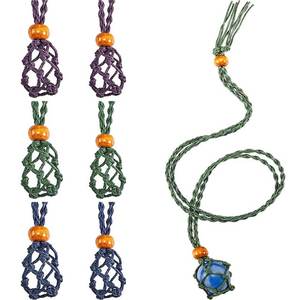 Colgante de piedra de cristal cambiable ajustable, joyería curativa - Product Image 1