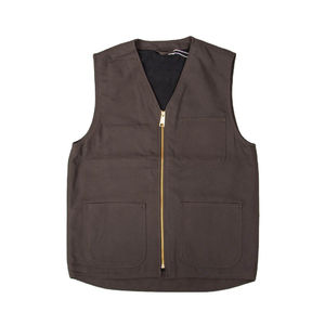 Gilet en jean décontracté de couleur unie de grande taille pour hommes, automne, logo personnalisé, fourniture directe par l'usine, design unisexe de haute qualité - Product Image 1
