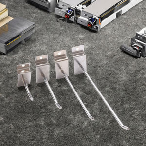 Ganchos Metálicos Cromados HOOKEI para Panel Perforado, de 50mm-300mm, Ganchos Duraderos de Malla Metálica con Capacidad de hasta 9.9 lb para Uso en Tiendas y Comercios - Product Image 4