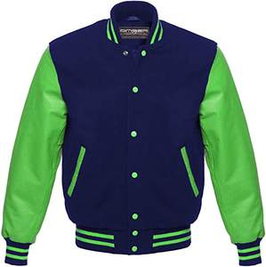 Wholesale Blank Varsity Jackets For Men <b>Wool</b> Leather Letterman Baseball Jackets Custom Varsity Men's Jackets - Product Image 3
