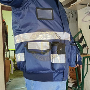 Veste parka uniforme personnalisée, vêtements de sécurité réfléchissants, vêtements de travail, uniforme de garde de sécurité, manches amovibles, veste de sécurité d'hiver - Product Image 4