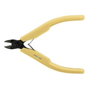 Pince coupante diagonale professionnelle à coupe droite, poignée jaune, outil de coupe de précision - Product Image 3