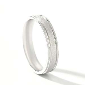 Jeulia Classic Sterling Silver Men's Geometric <b>Ring</b> with Rhodium Plating - Product Image 2
