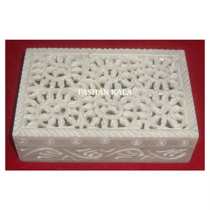 ขายส่งและผลิตงานแกะสลักหินสบู่ธรรมชาติรูปทรงสี่เหลี่ยมผืนผ้าสำหรับกล่องใส่เครื่องประดับและของขวัญองค์กร - Product Image 1