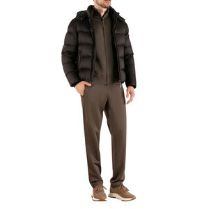 Veste matelassée pour homme avec capuche Vestes matelassées à manches longues avec fermeture éclair complète Manteau de sport isolé Manteaux d'hiver pour homme de travail - Product Image 2