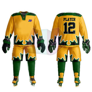 Tenues de hockey sur glace de qualité supérieure, tissu 100% polyester, respirant et anti-humidité, protection maximale, confort et performance - Product Image 1