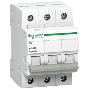 Sezionatore Schneider Electric A9S62363 Acti9 SW 3P 63A 4.2kA (IEC 60947-3) - Product Image 1