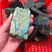 Plaque de labradorite bleue naturelle, tranches brutes, spectrolite polie, pierre de guérison pour le reiki, décoration, vente en gros