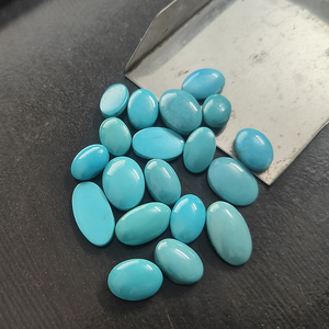 20 Pcs Naturel Arizona Turquoise 14x10mm à 20x12mm Ovale Cabochon 156.75 Cts Lot Iroc Ventes Qualité USA Turquoise Cab US $233 - Product Image 4