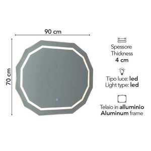 <b>LED</b> <b>Makeup</b> <b>Mirror</b> with Adjustable Feature - Product Image 2