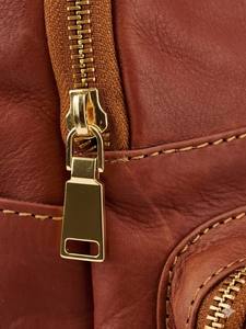 Sac à dos classique vintage en cuir marron de luxe, unisexe, fait à la main, pour ordinateur portable, voyage, sac à dos de jour, coton, grande capacité, collège, bureau, travail - Product Image 3