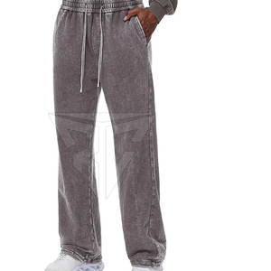 Reasonable Price Create Your Own Acid Wash <b>Trouser</b> Streetwear Casual Men Oversize Customized <b>Trousers</b> - Product Image 1