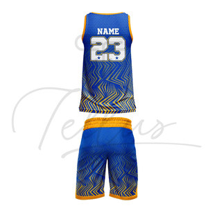 Uniforme de Baloncesto sin Mangas para Hombre Hecho en Pakistán, Camiseta Estampada con el Nombre del Equipo, Pantalones Cortos Sublimados, 100% Poliéster de Secado Rápido, Personalizado - Product Image 2