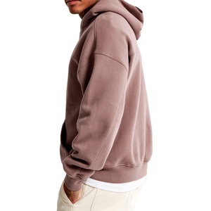 Sudadera con capucha de peso pesado con bordado y logotipo personalizado, ropa de calle informal para hombre, poliéster liso en blanco de gran tamaño para gimnasio con diseño forrado - Product Image 6