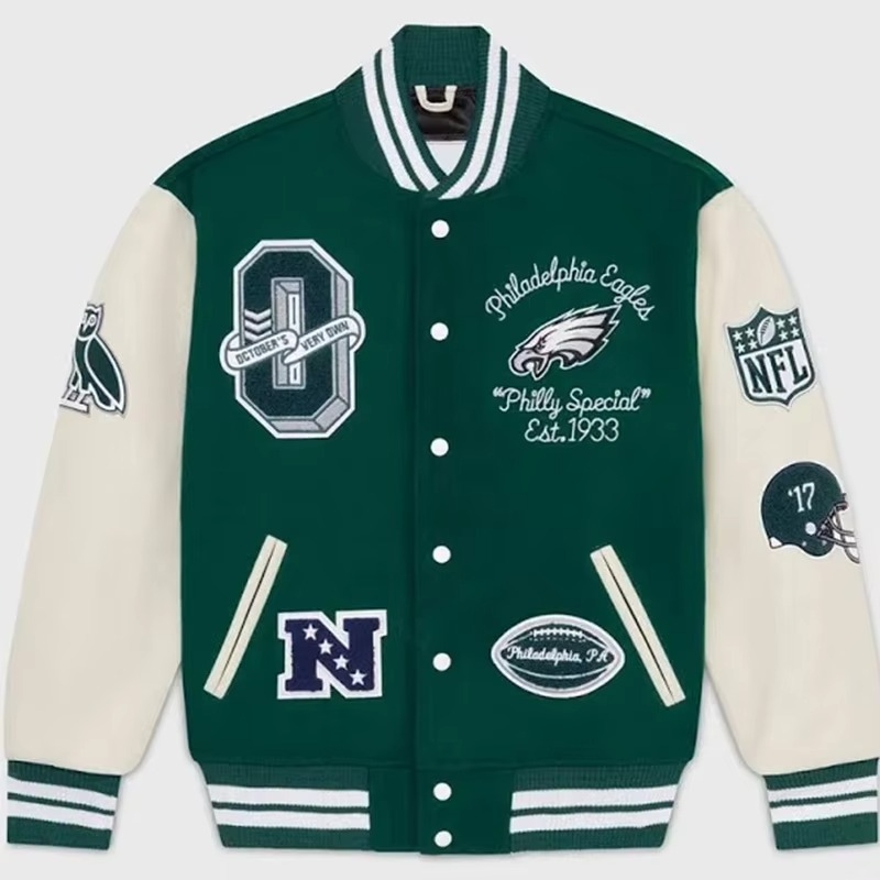 Custom Designed 100% Wool Chenille Embroidery Custom Baseball Uniforms With Custom Colored Cotton Letterman Jackets for comfort