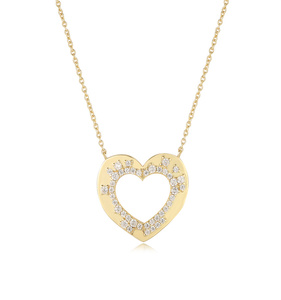 <span class=keywords><strong>Collana</strong></span> con Ciondolo a Farfalla e Cuori in Zirconia Cubica, Gioielli Trendy per Ragazze e Adolescenti, Vendita all'Ingrosso - Product Image 4